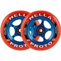 Proto X Hella Grip Pro Scooter Wheels 2-Pack (110mm | Red On Blue) (пара)